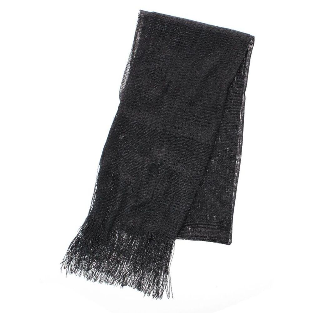 CTM Women's Shimmering Fringe Evening Shawl Scarf